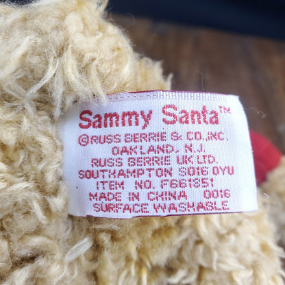 Avon Sammy Santa Plush 12" Toy Bear & Mini Bear Russ Berrie & Co. Item F661851