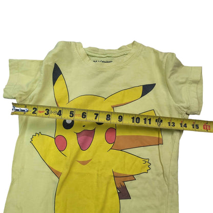 Pikachu Pokemon Shirt Size Small Teen Yellow