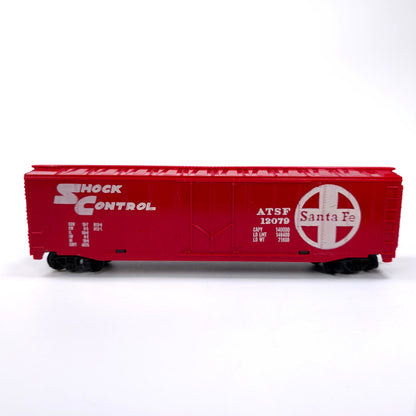 Tyco HO Scale Santa Fe ATSF 12079 Shock Control Red Train Car