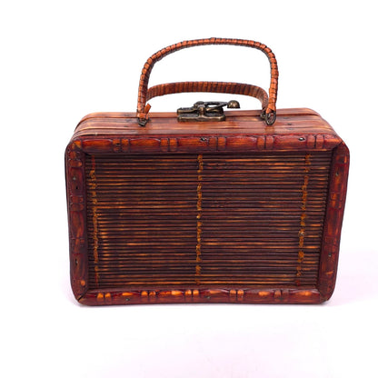 Wooden Suitcase Trinket Keepsake Box Rustic home Decor