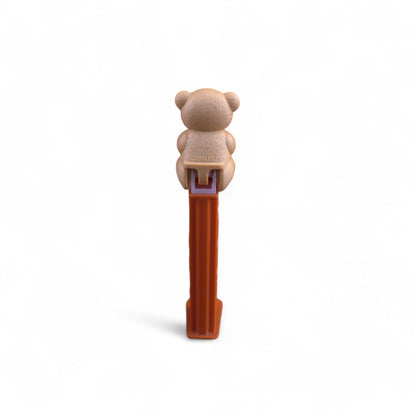 PEZ Valentine Bear Footed Candy Dispenser 2011 Brown