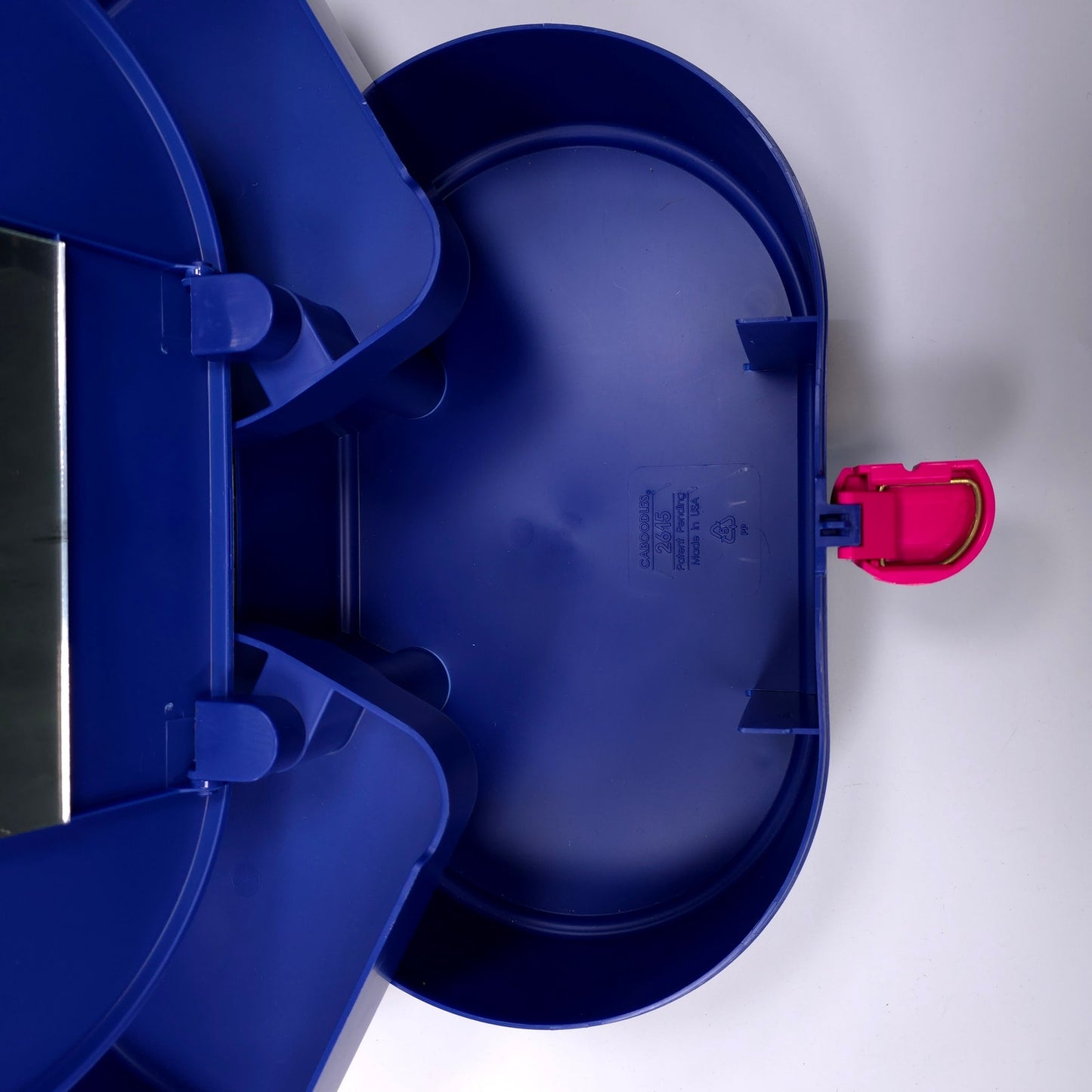 Caboodles Medium Cosmetic Makeup Jewelry Box w/ Mirror Blue Gray 2615