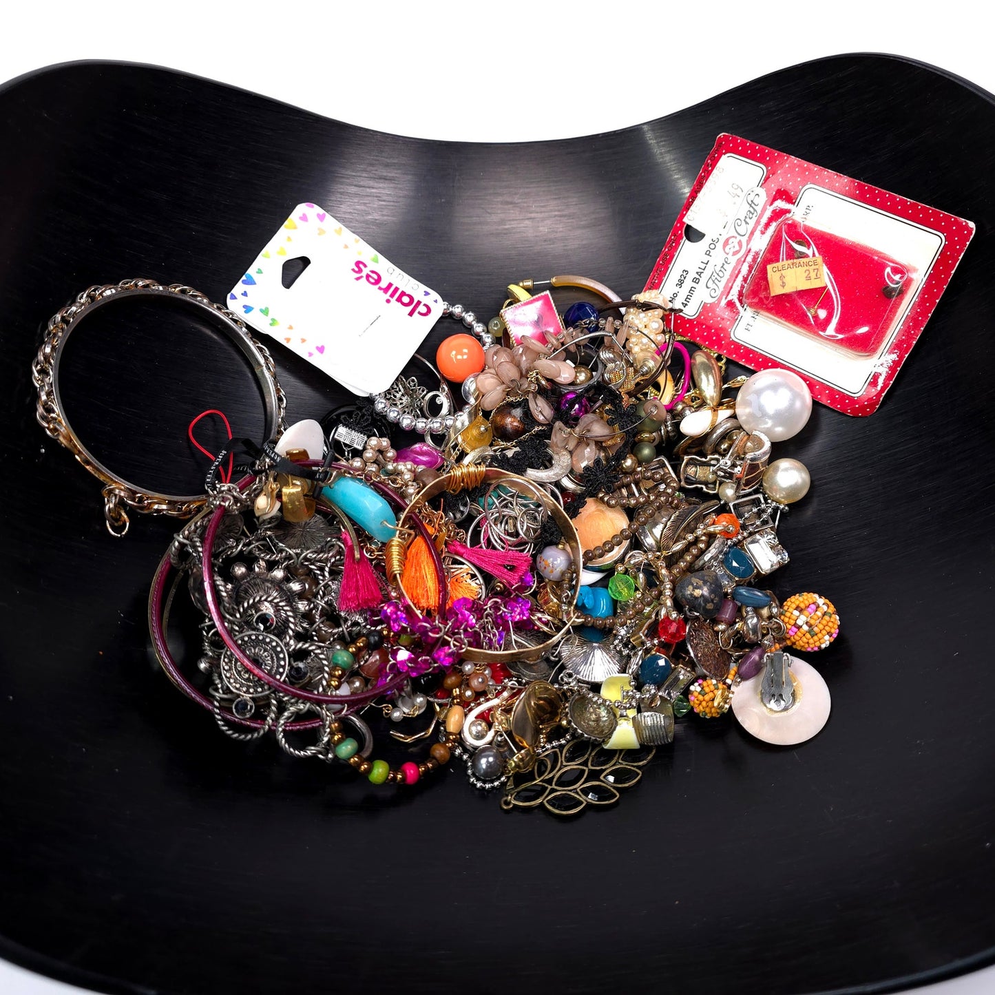 1 lb Vintage to Now Mixed Jewelry Lot Costume Craft Repair Resale JL11