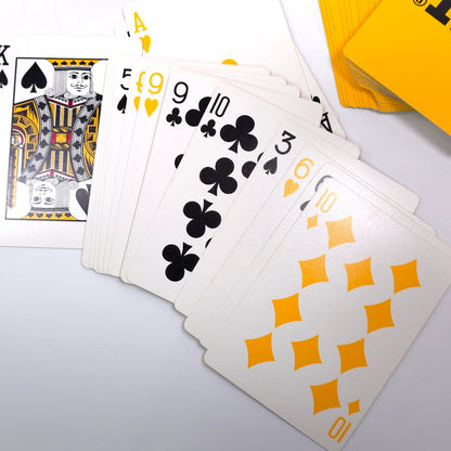 CAT Caterpillar Deck Playing Cards w/ Box Contruction Yellow