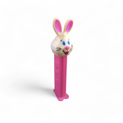 PEZ Easter Bunny E Footed Candy Dispenser 1999 Retired Pink