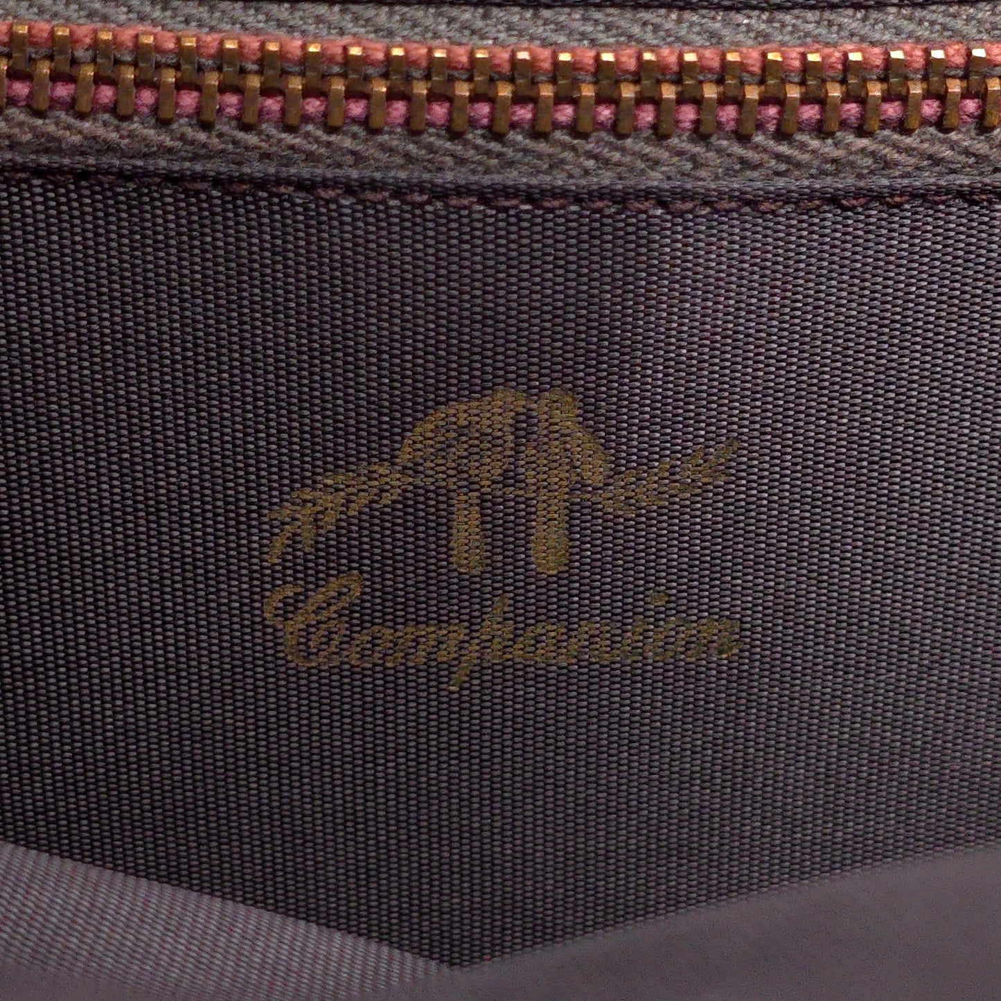 Vintage Companion Leather Top Handle Kiss Lock Bag Purse