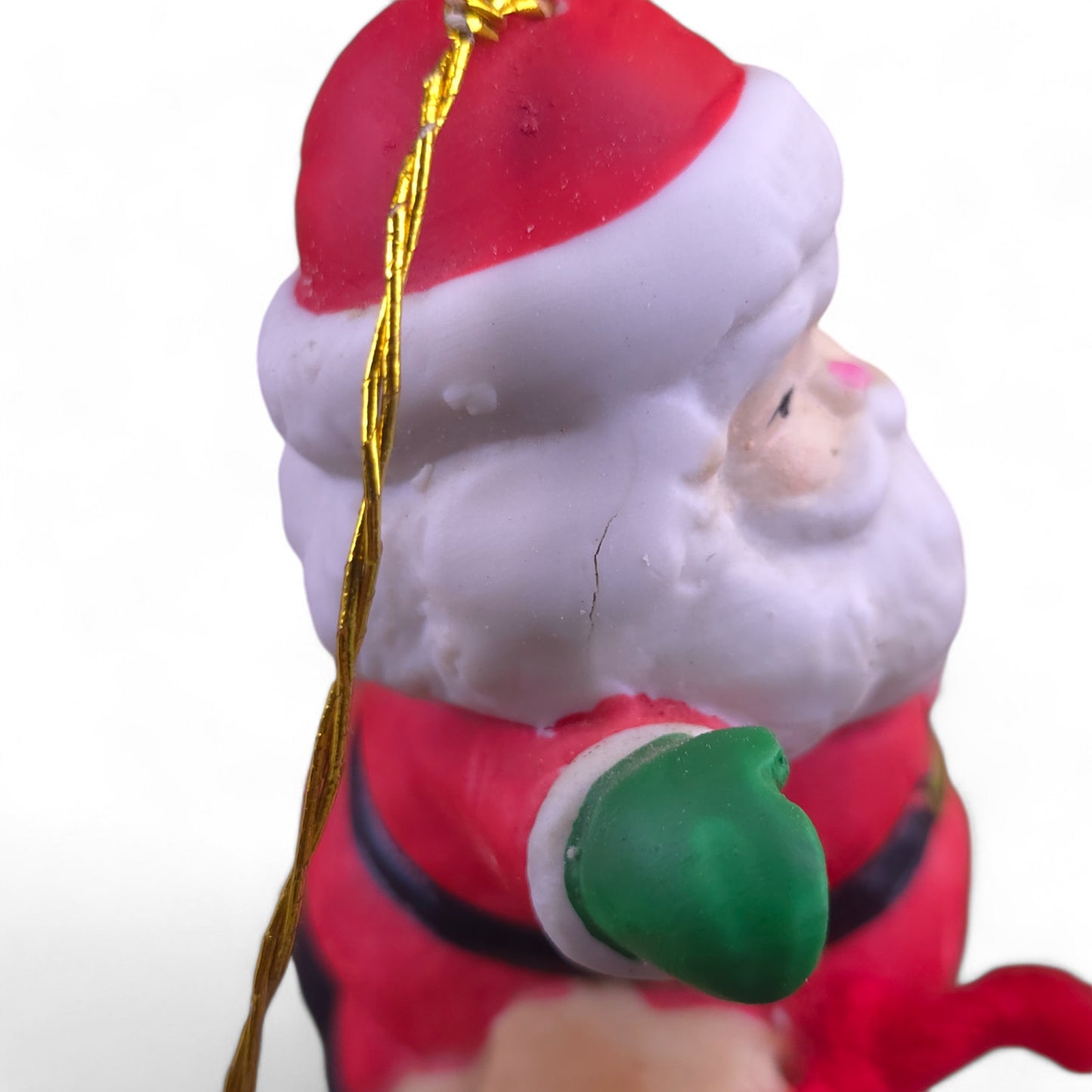 1986 BOA  Christmas Santa Clauss Bell Porcelain Ornmanet