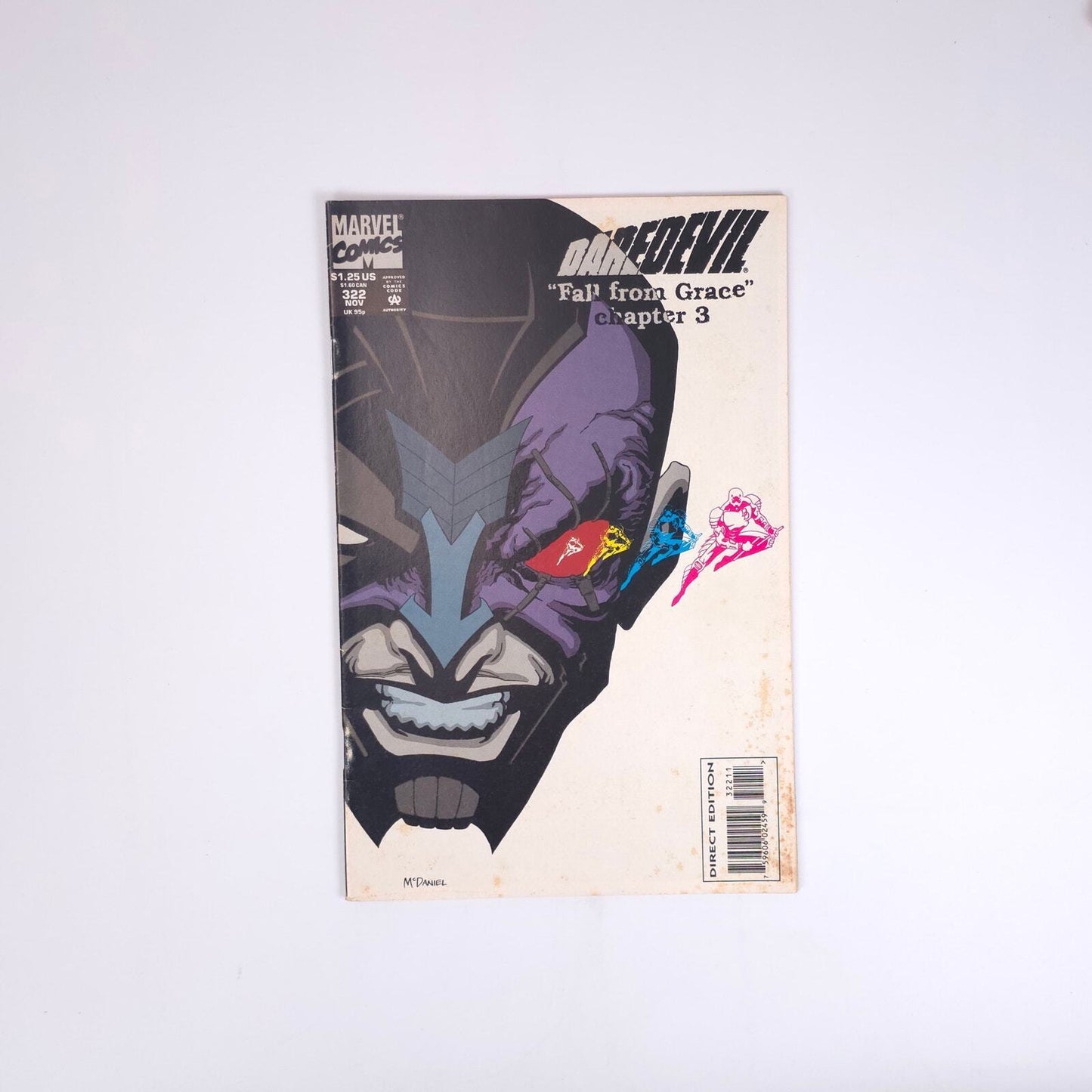 Daredevil Fall From Grace Chapter 3 #322 Marvel Comics Comic Book