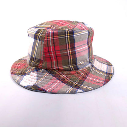 Distressed Madras Plaid Bucket Hat Cap Size XS 20 3/4" Circumference
