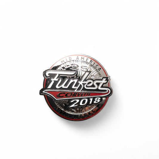 2018 FunFest Corvette Mid America Motor Works Lapel Pin