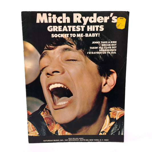 Mitch Ryder's Greatest Hits Sock It To Me Baby Sheet Music Song Book