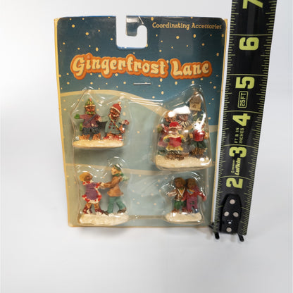 Sealed Gingerfrost Lane Gingerbread Village People Caroling Dancing