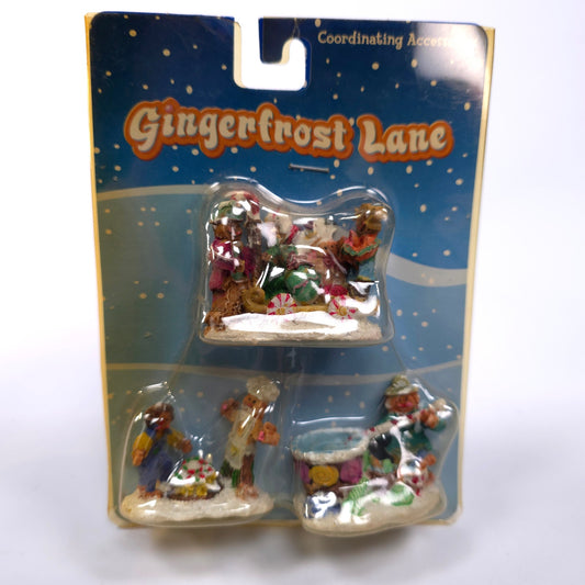 Sealed Gingerfrost Lane Gingerbread Village People Sleigh Presents Soup Candy