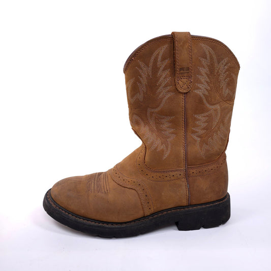 Ariat Leather Cowboy Work Boots Mens Size 8.5D ASTM F2892-11 EH