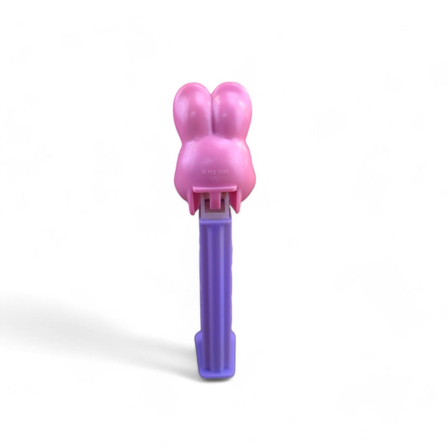 PEZ Pink Easter Bunny Footed Candy Dispenser 2016 Purple