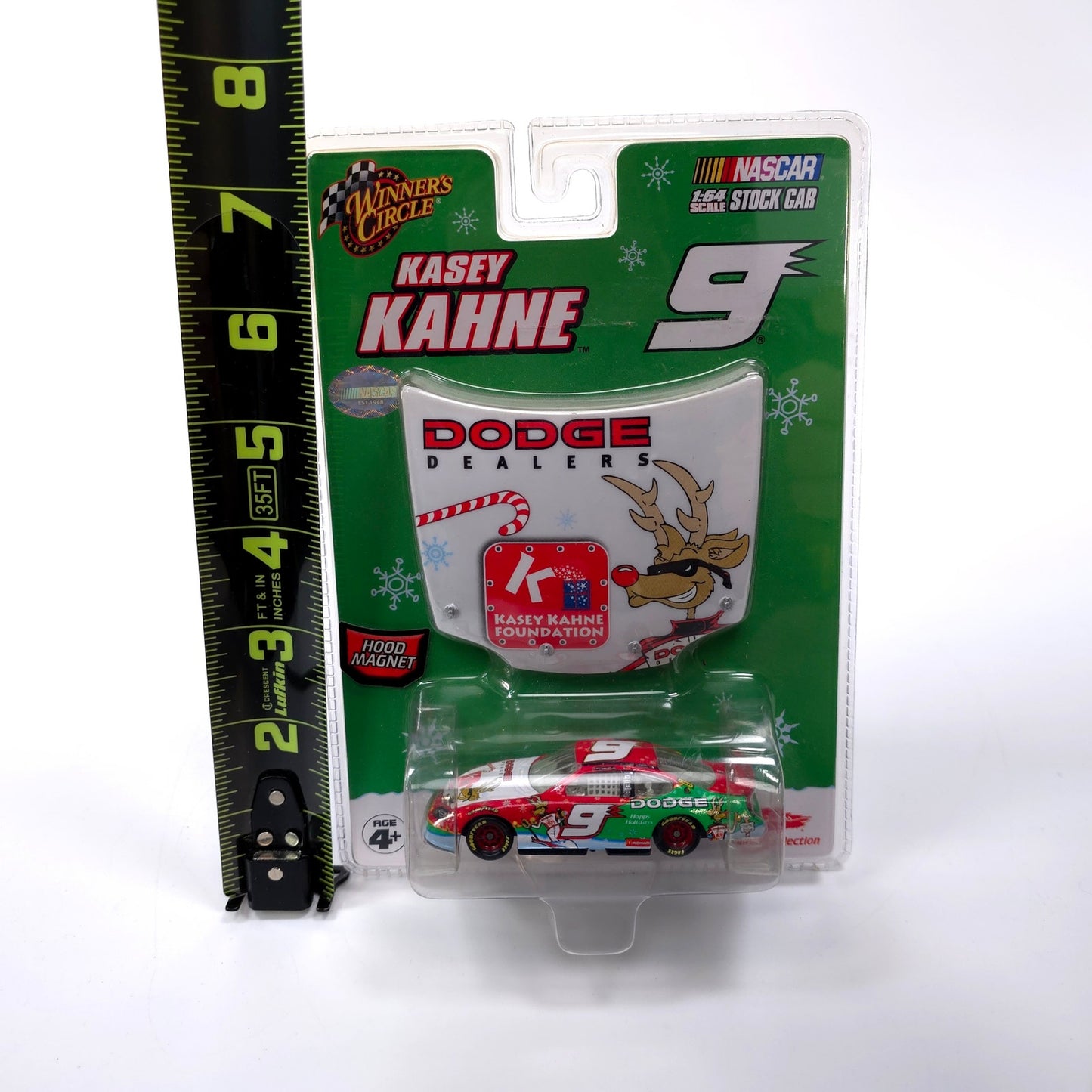 Sealed Kasey Kahne #9 Winner's Circle Holiday Collection Reindeer Hood