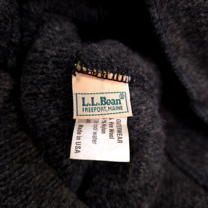 LL Bean Wool Blend Flat Cap Ear Flap Hat Size L 22 1/2 Circumference