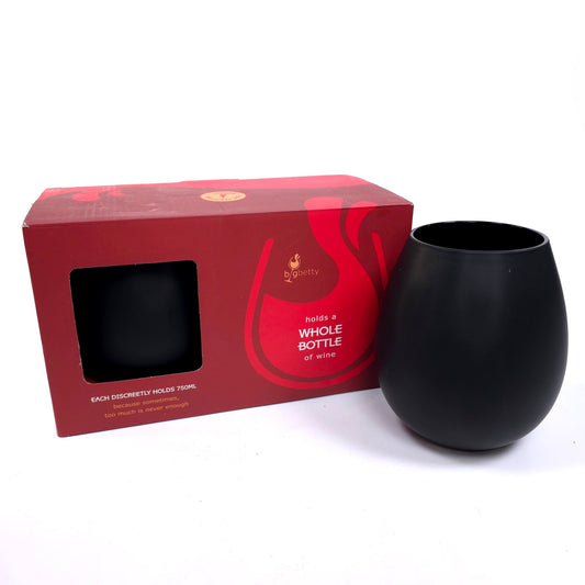 BigBetty Whole Bottle Stemless Wine Glasses Tumblers Set of 2