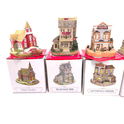 Lot of 4 Liberty Falls The American Collection Village House Figurine