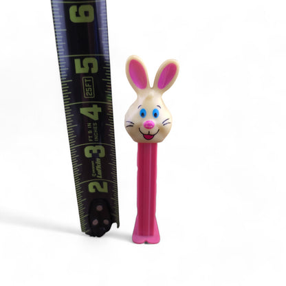 PEZ Easter Bunny E Footed Candy Dispenser 1999 Retired Pink