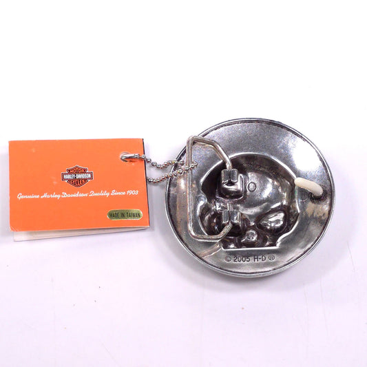 Vintage 2005 Harley-Davidson Rare 3D Skull Belt Buckle
