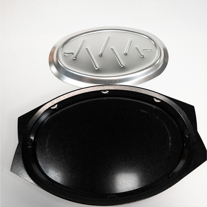 Nordic Ware Stainless Steel Sizzle Steak Platter & Holder NO 10B 510