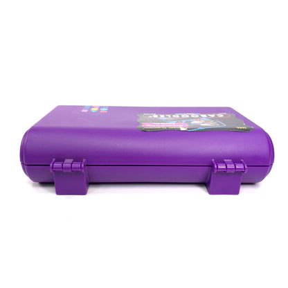 Vintage Caboodles Small Cosmetic Makeup Jewelry Box w/ Mirror Purple 2606