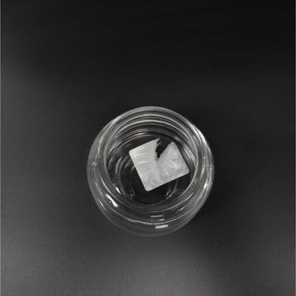 6 inch Clear Glass Tree Canister Candy Treat Jar Holiday Home Decor