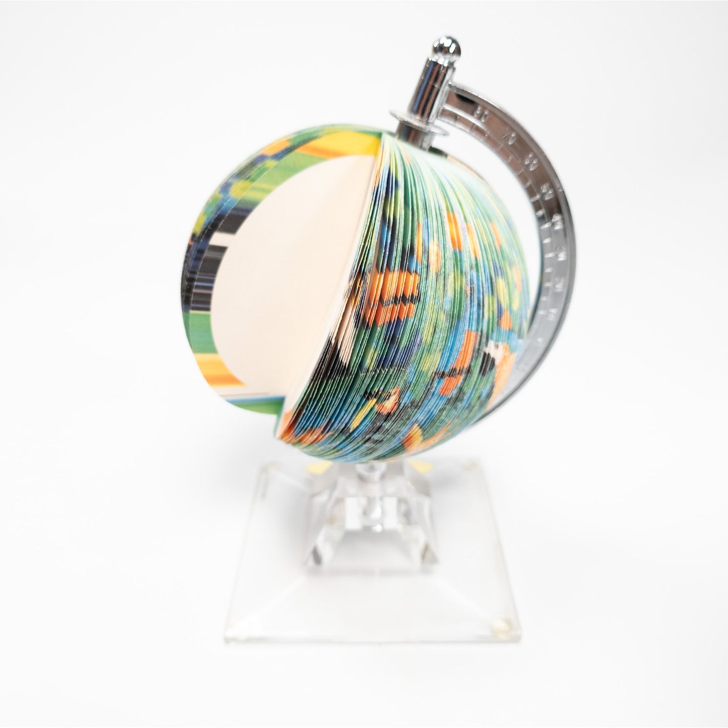 Earth Globe Notepaper Memo Pad w/ Stand Office Desk