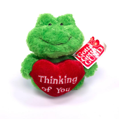 Vintage Gund Thinking Of You Heart Frog 4" Plush 14068