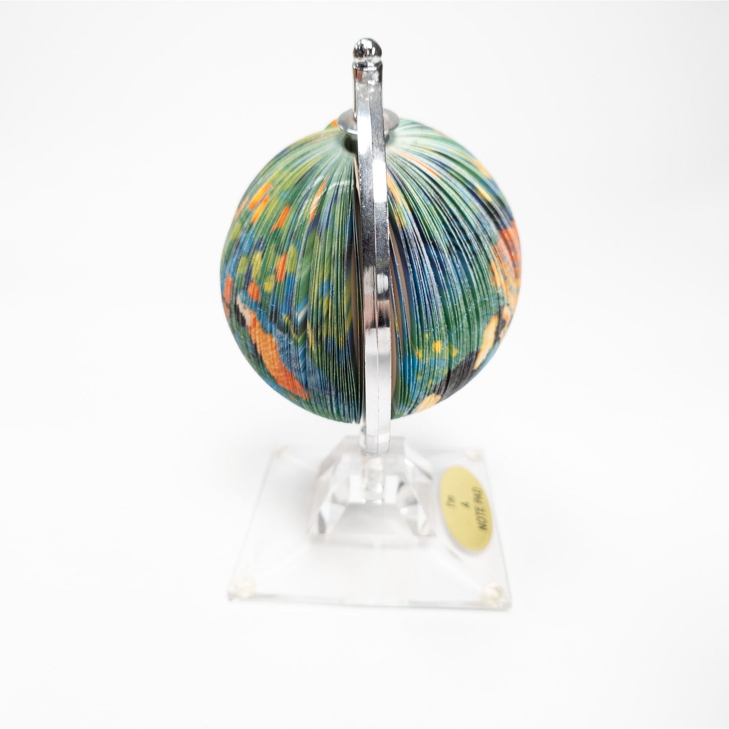 Earth Globe Notepaper Memo Pad w/ Stand Office Desk