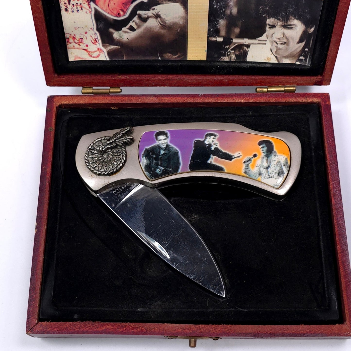 Elvis Presley Taking Care Of Business T.C.B Commemorative Packet Knife w/ Box