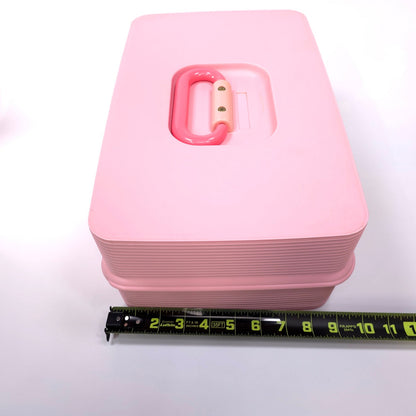 Vintage Caboodles Large Case Cosmetic Makeup Jewelry Box Pink 2425