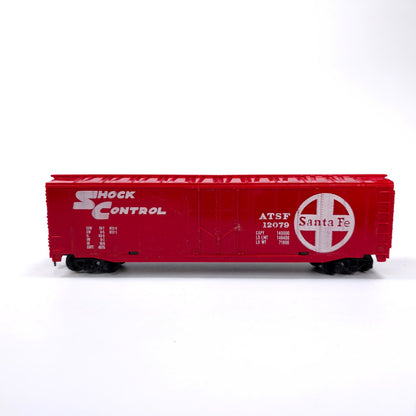 Tyco HO Scale Santa Fe ATSF 12079 Shock Control Red Train Car