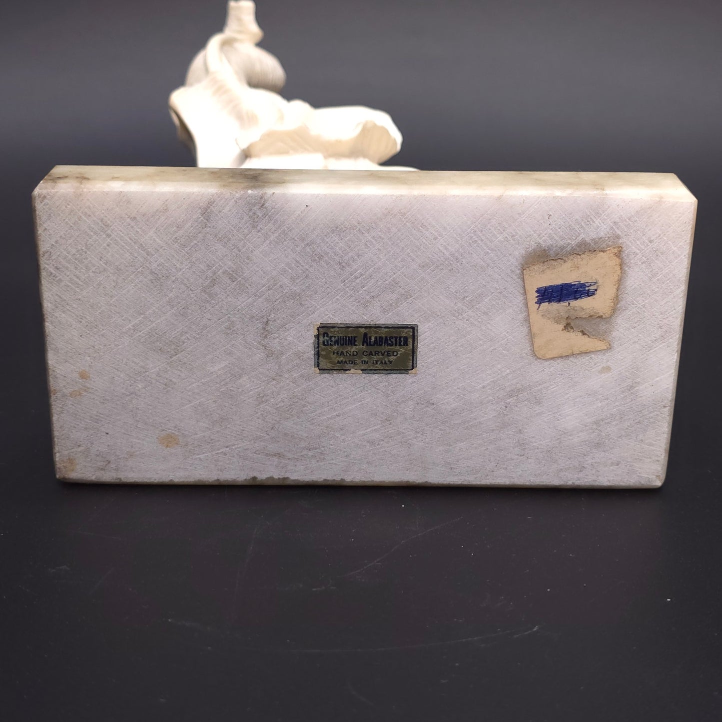 Hand Carved Alabaster Elephant Statue Italy