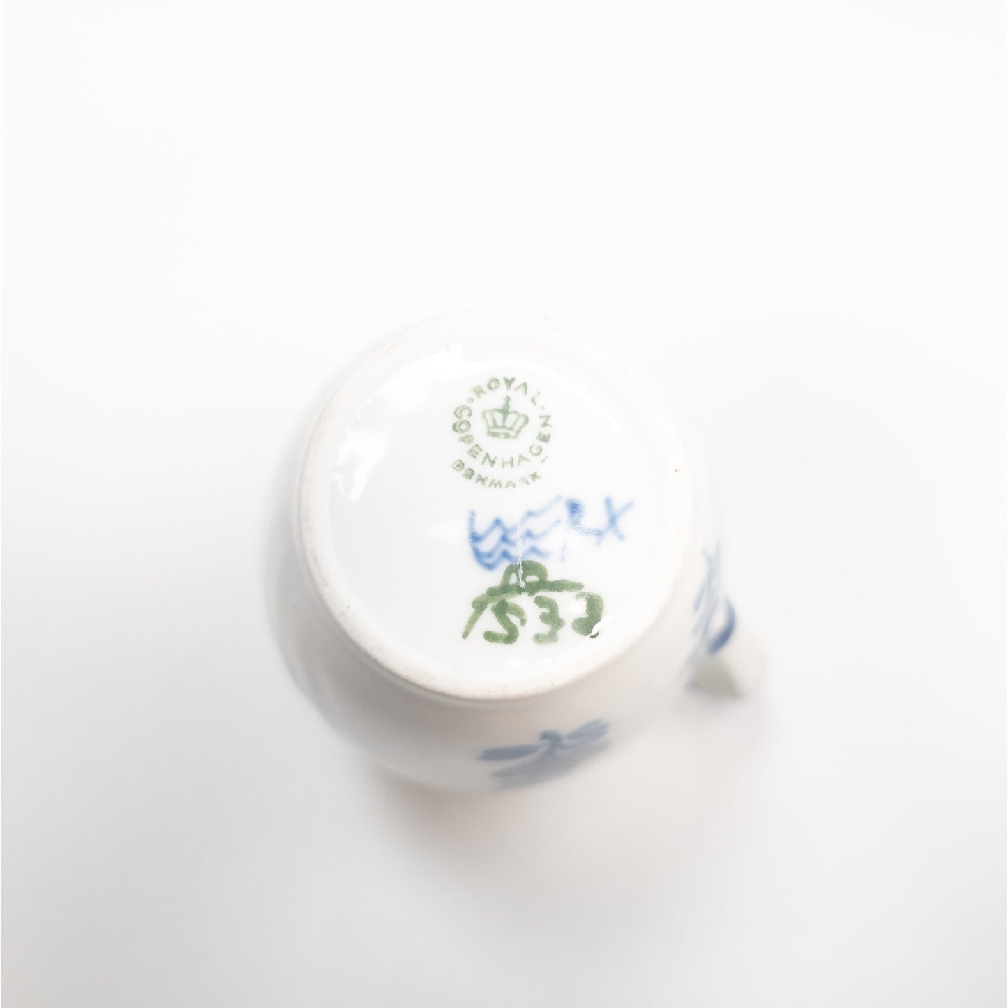 Royal Copenhagen Ceramic Mini 4" Creamer Pitcher Blue Flower Pattern