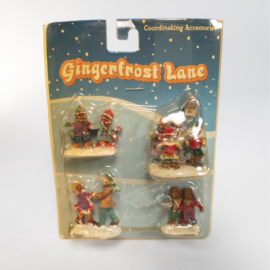 Sealed Gingerfrost Lane Gingerbread Village People Caroling Dancing