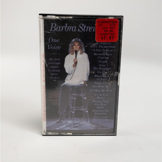 Barbra Streisand One Voice (Cassette) 2+ Ship FREE