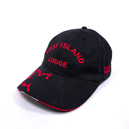 Lost Island Lodge Lac Seul Ontario Canada Hook & Loop Baseball Cap Hat