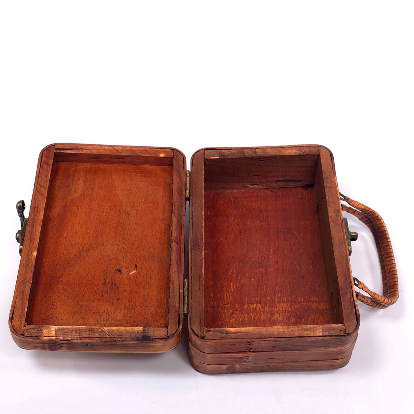 Wooden Suitcase Trinket Keepsake Box Rustic home Decor