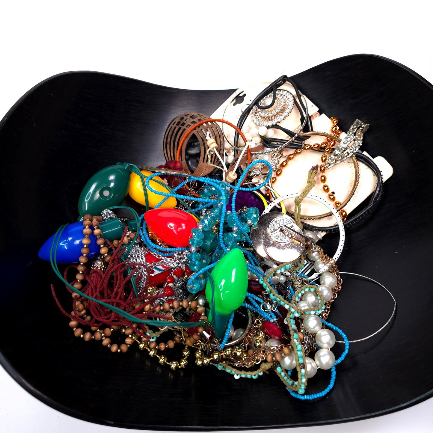 1 lb Vintage to Now Mixed Jewelry Lot Costume Craft Repair Resale JL30