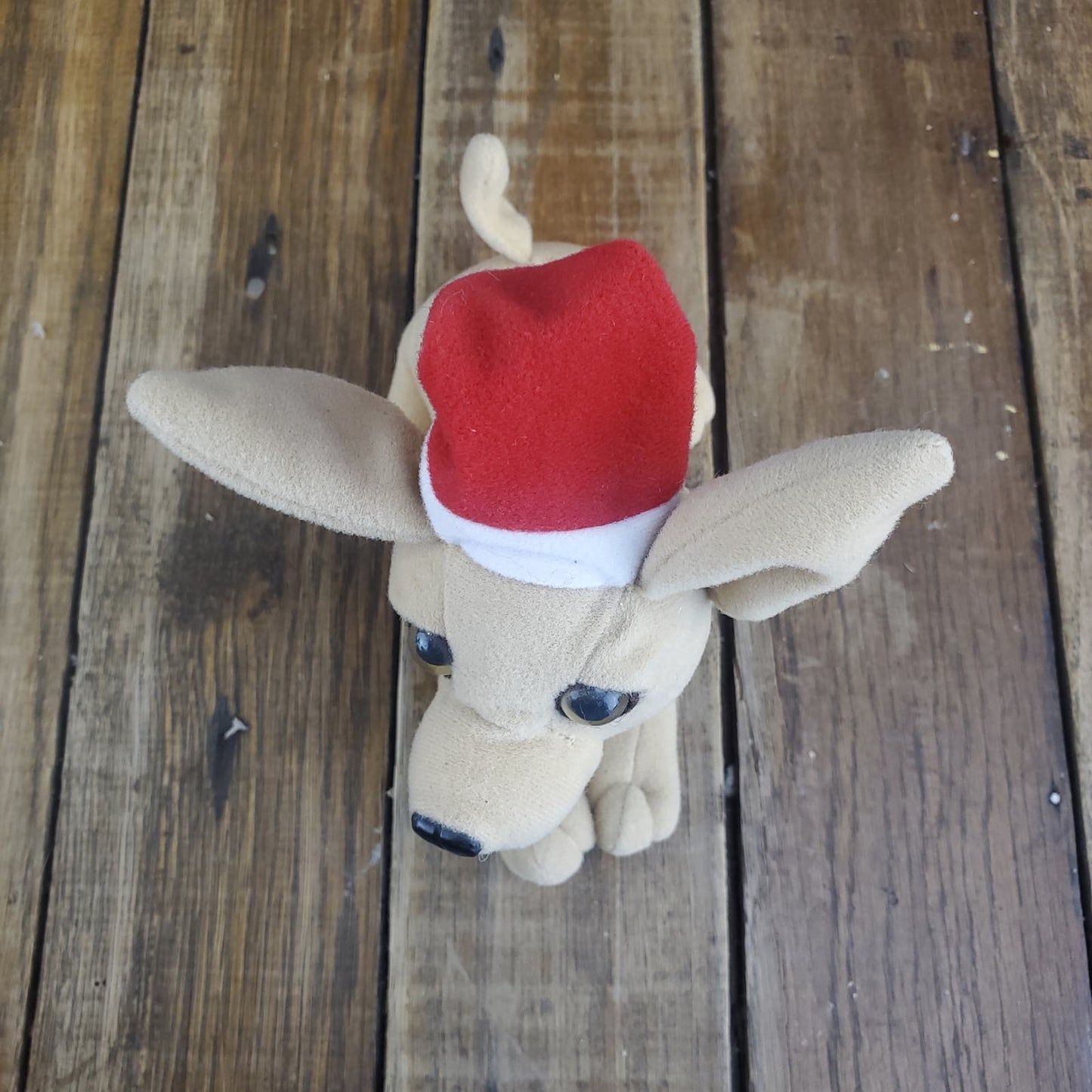 Vintage Taco Bell Chihuahua Dog Plush Christmas Hat "Feliz Navidad Amigos"Tested