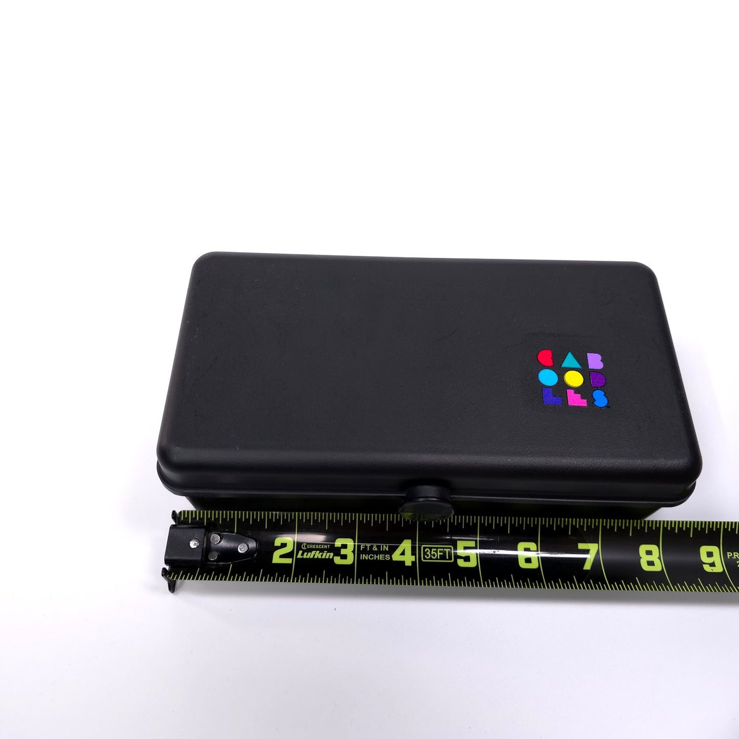 Vintage Caboodles Small Cosmetic Makeup Jewelry Trinket Box w/ Mirror Black