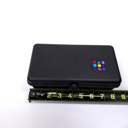 Vintage Caboodles Small Cosmetic Makeup Jewelry Trinket Box w/ Mirror Black