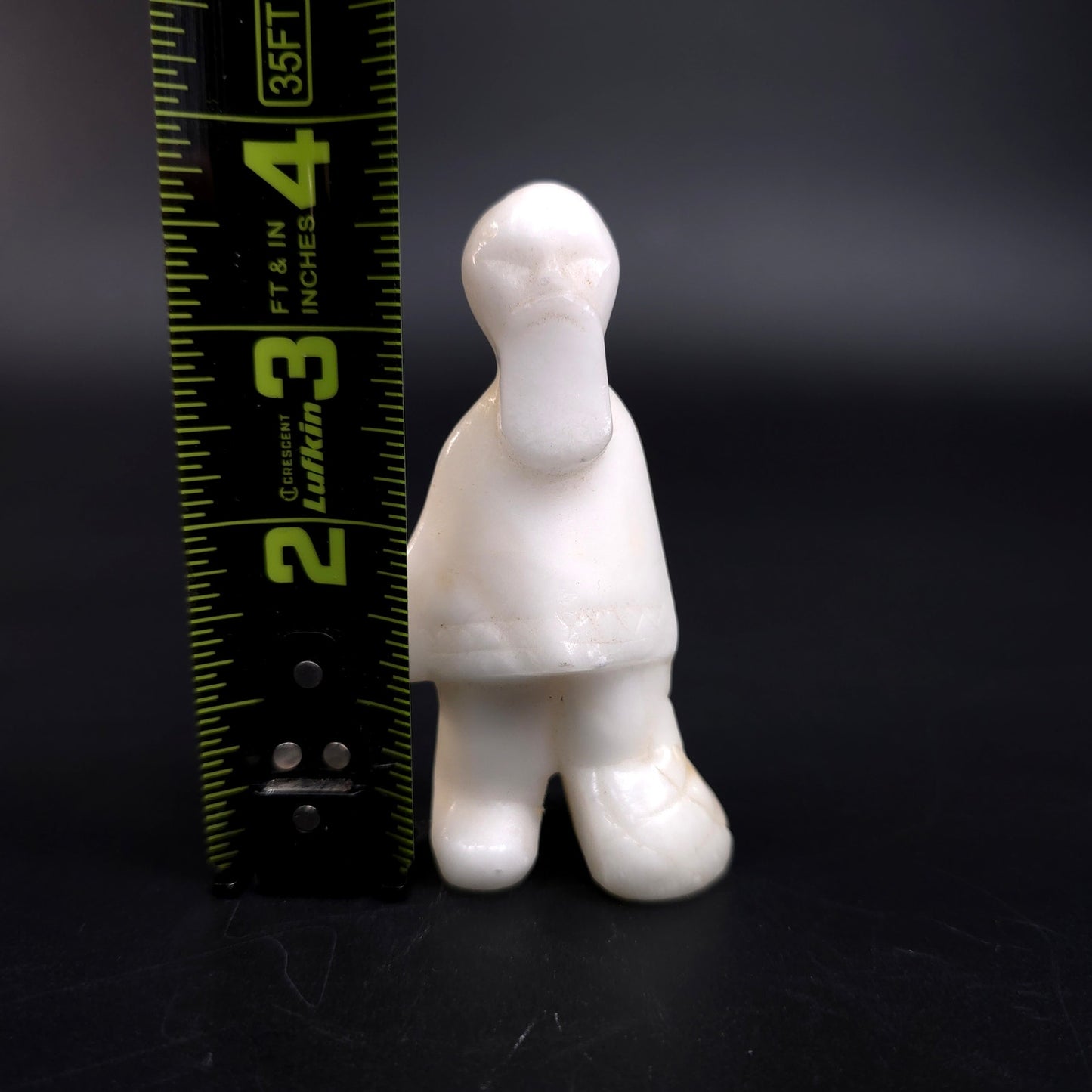 Vintage Milk Glass Man With Poncho & Beard Figurine