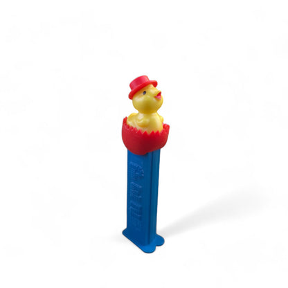 PEZ Easter Chick In Egg Footed Candy Dispenser 1999 Retired Blue