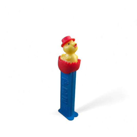 PEZ Easter Chick In Egg Footed Candy Dispenser 1999 Retired Blue