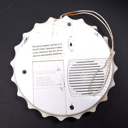 Vintage Pepsi-Cola Bottle Cap Hanging AM/FM Radio FOR PARTS