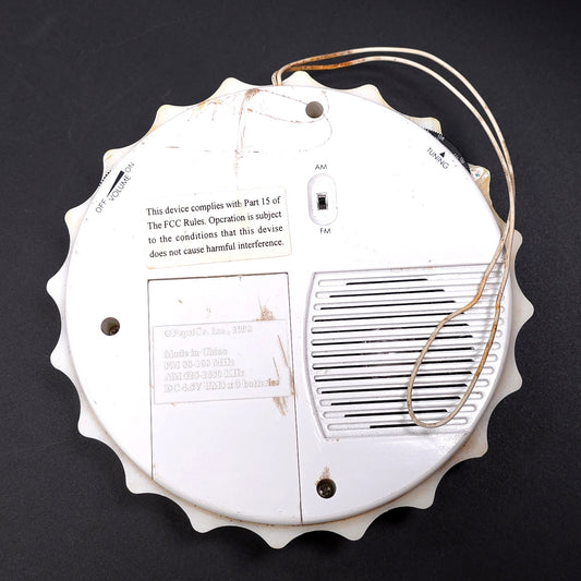 Vintage Pepsi-Cola Bottle Cap Hanging AM/FM Radio FOR PARTS