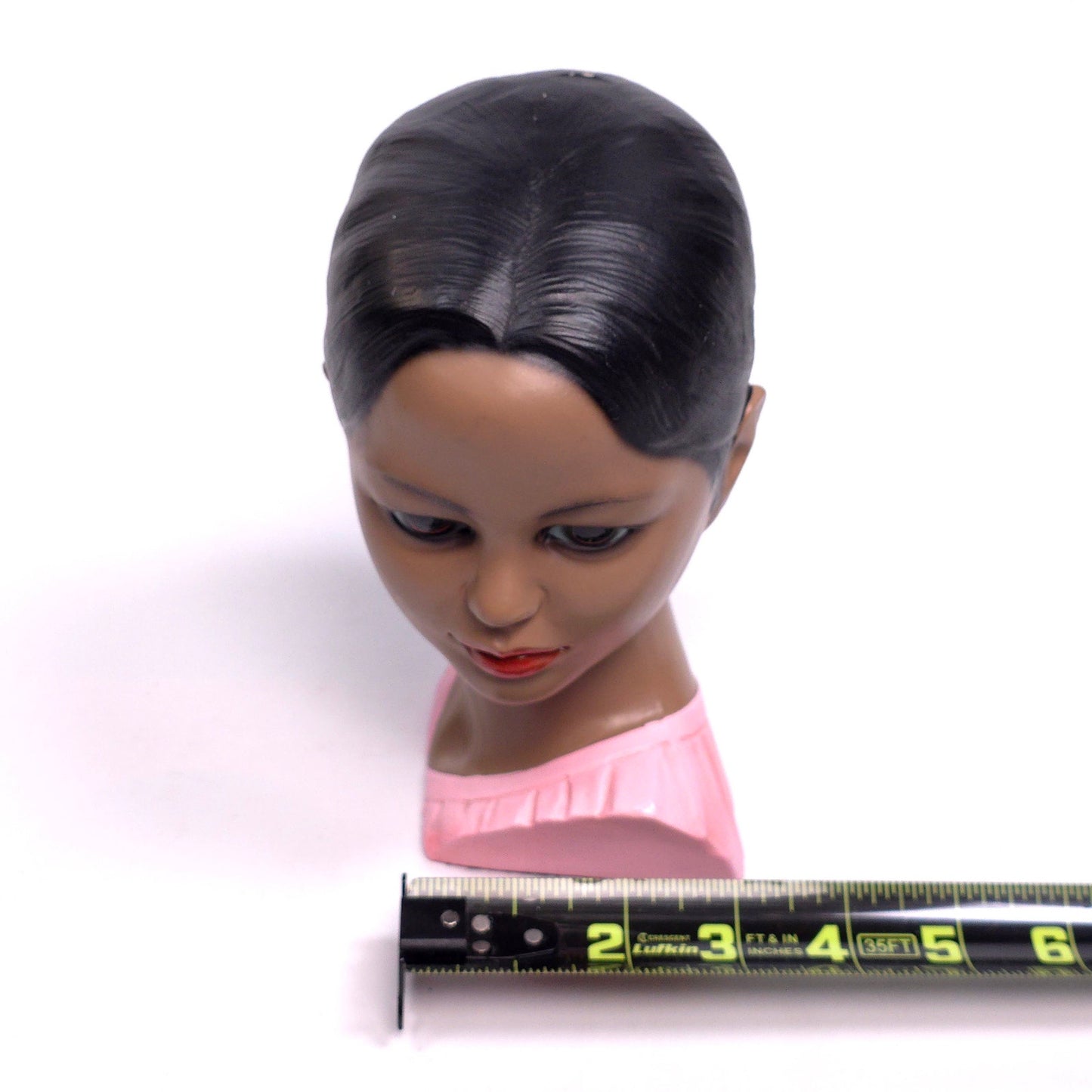 Vintage MCM Lego Japan Display Mannequin Head Bust Pink Shirt